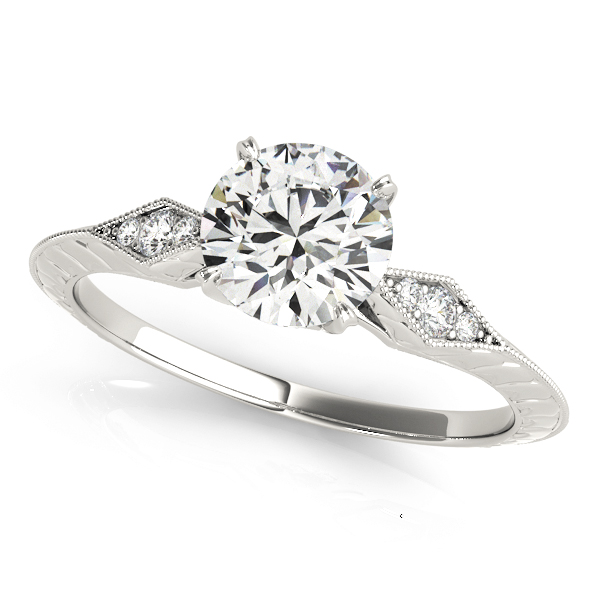 Antique Inspired Marquise Filigree Engagement Rings