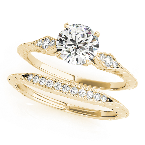 The Marlowe Solitaire Engagement Ring, set view