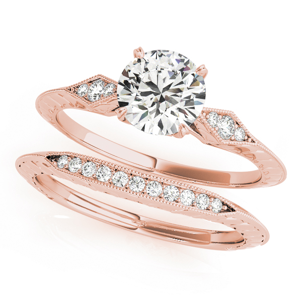 The Marlowe Solitaire Engagement Ring, set view