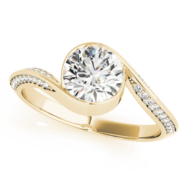 The Tessa Bypass Engagement Ring, front view
