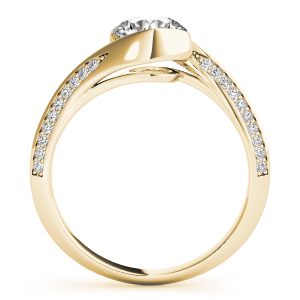 The Tessa Bypass Engagement Ring, side view