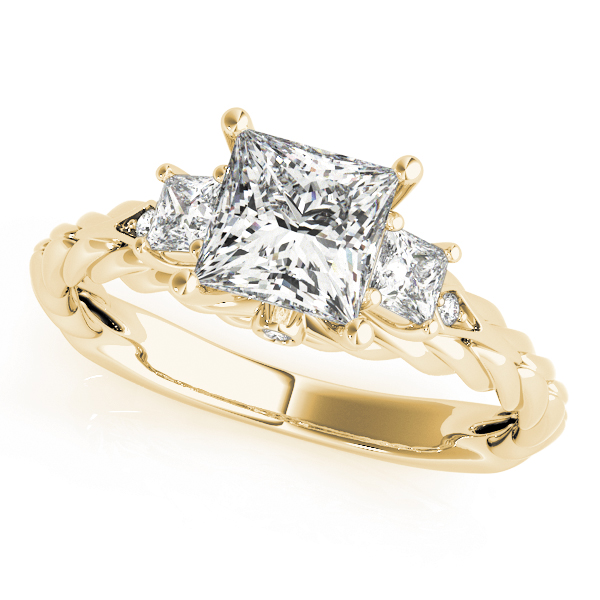 3-Stone Twisted Engagement Ring