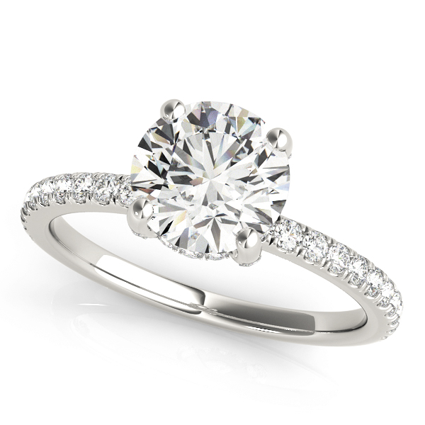 Hidden Halo Engagement Ring