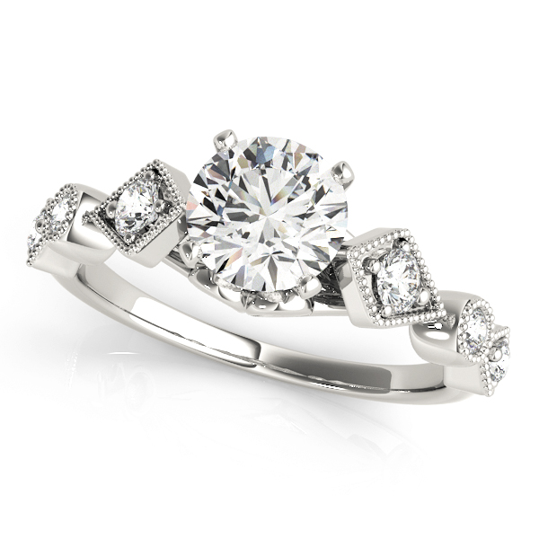 Vintage Milgrain Engagement Rings
