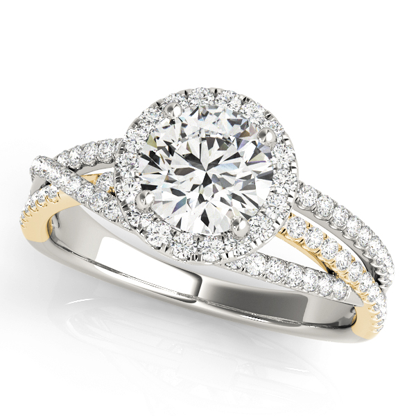 The Lydia Multi-Row Engagement Ring, front view