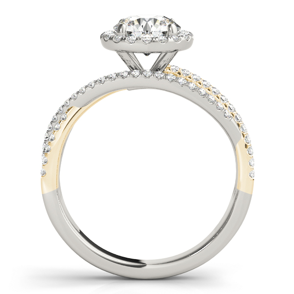 The Lydia Multi-Row Engagement Ring, side view