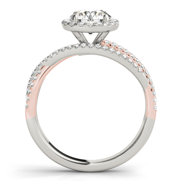 The Lydia Multi-Row Engagement Ring, side view