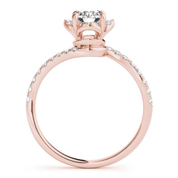 The Catalina Halo Engagement Ring II, side view