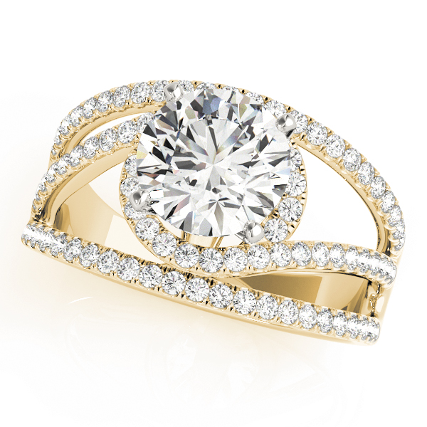 Bypass Multirow Engagement Ring