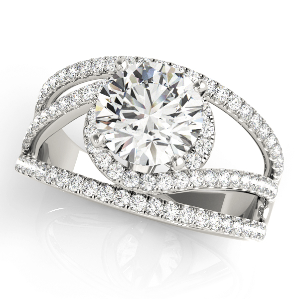 Bypass Multirow Engagement Ring