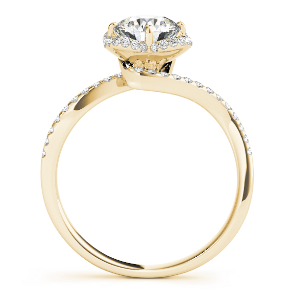 The Adelaide Halo Engagement Ring III, side view