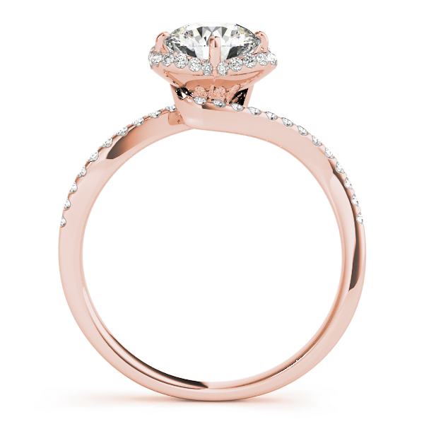 The Adelaide Halo Engagement Ring III, side view