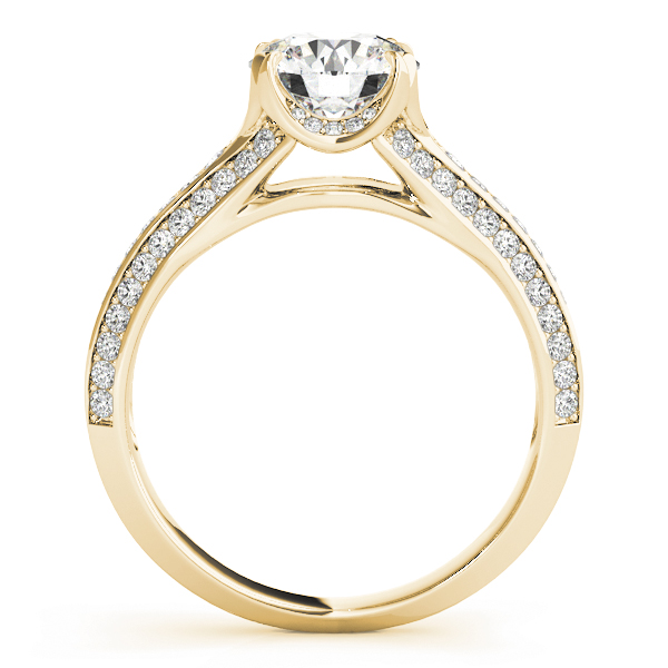 The Marilyn Halo Engagement Ring II, side view