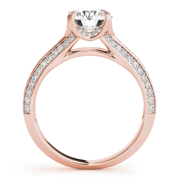 The Marilyn Halo Engagement Ring II, side view