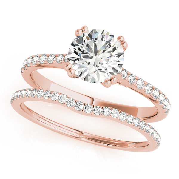 The Priscilla Hidden Halo Engagement Ring, set view