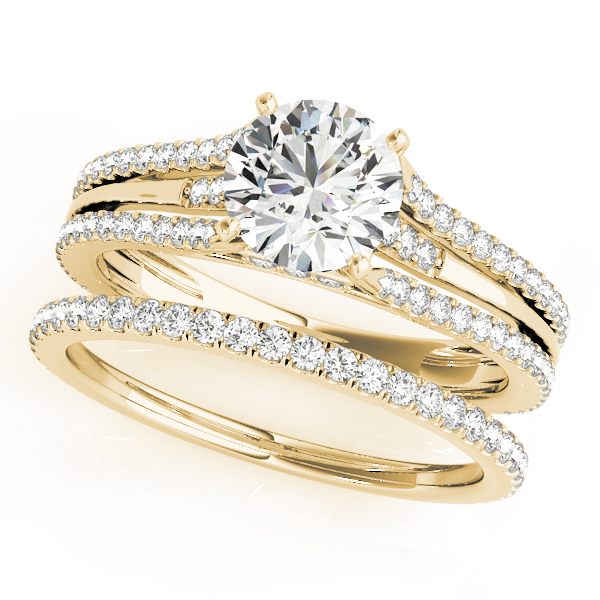 The Susanna Hidden Halo Engagement Ring, set view
