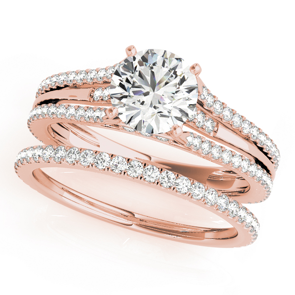 The Susanna Hidden Halo Engagement Ring, set view