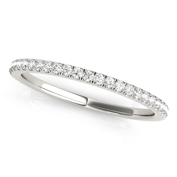 Prong Set Stackable Wedding Band