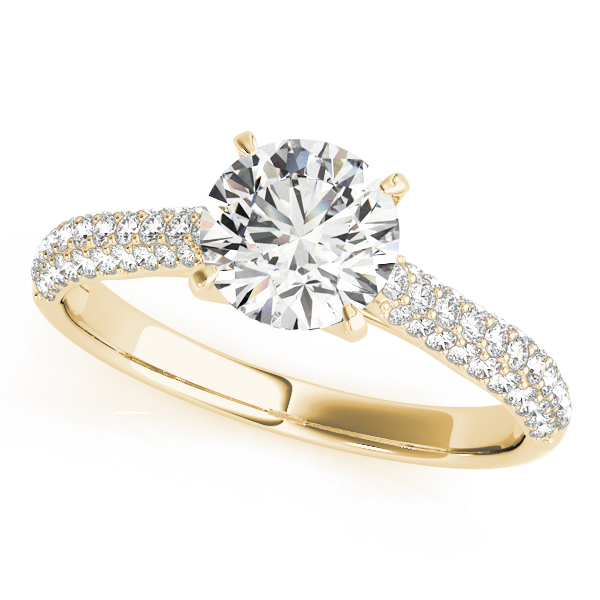 The Brooke Multi-Row Engagement Ring, front view