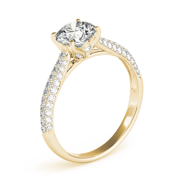The Brooke Multi-Row Engagement Ring, angled view