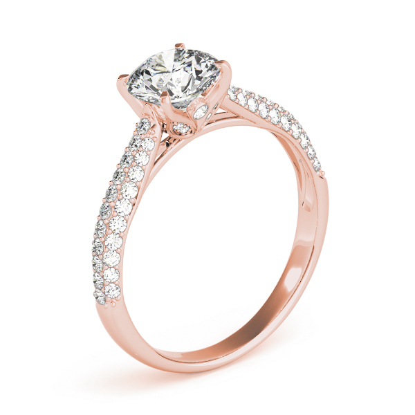 The Brooke Multi-Row Engagement Ring, angled view