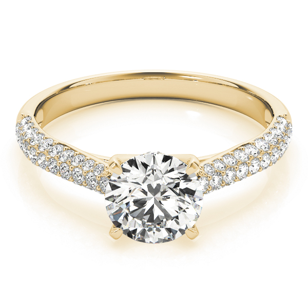 The Brooke Multi-Row Engagement Ring, set view