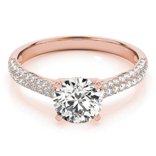 The Brooke Multi-Row Engagement Ring, set view