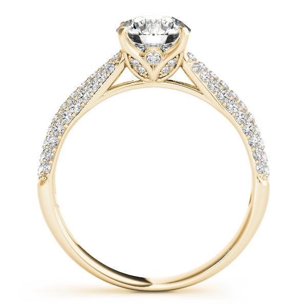 The Brooke Multi-Row Engagement Ring, side view