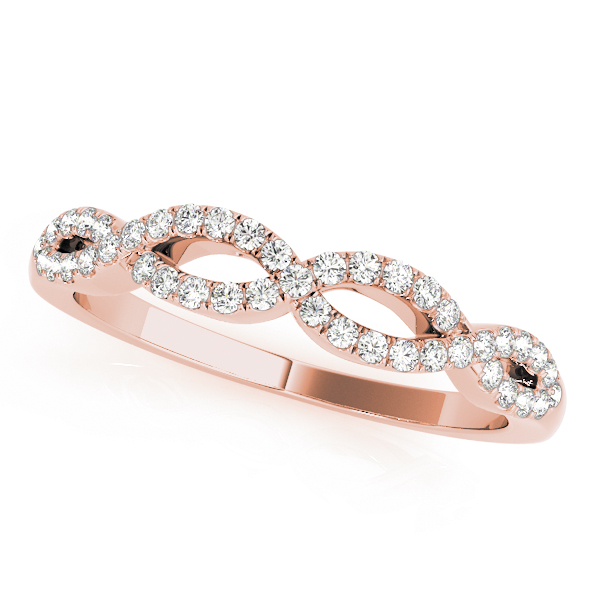 Double Row Infinity Wedding Rings