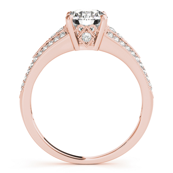 The Celine Vintage Engagement Ring, side view