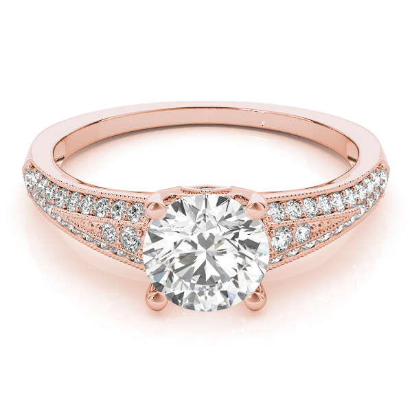 The Celine Vintage Engagement Ring, upright view