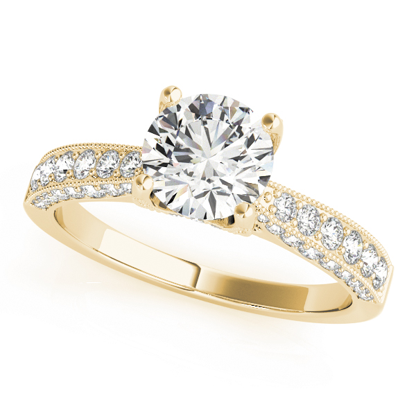The Elise Vintage Engagement Ring, front view