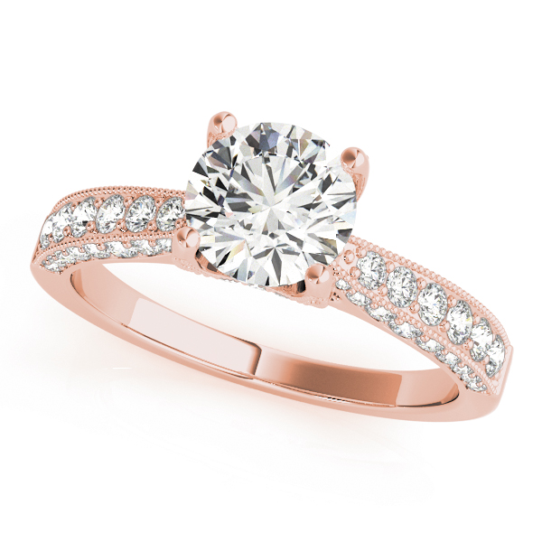 Vintage Inspired Milgrain Engagement Ring