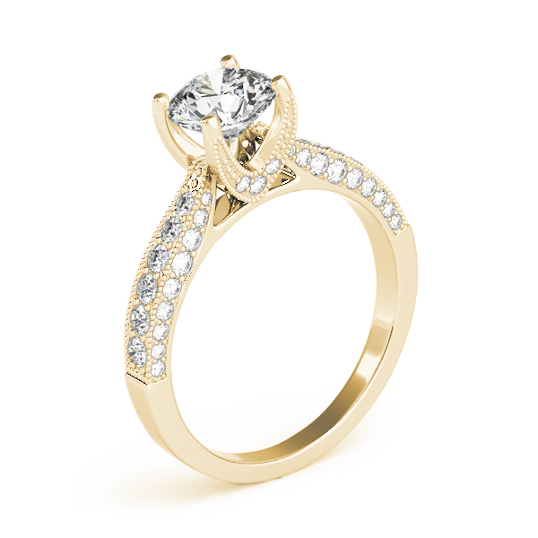The Elise Vintage Engagement Ring, angled view