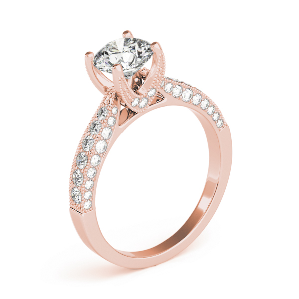 The Elise Vintage Engagement Ring, angled view