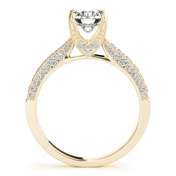 The Elise Vintage Engagement Ring, side view