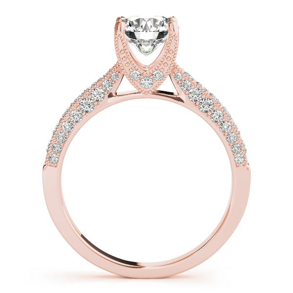 The Elise Vintage Engagement Ring, side view