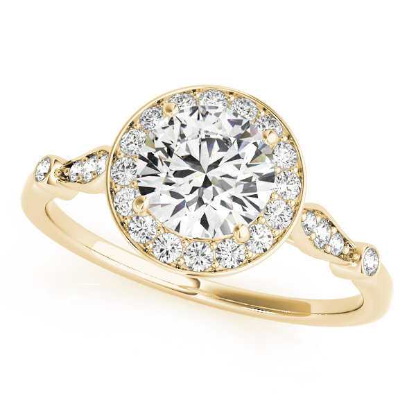 Solitaire Halo Engagement Rings