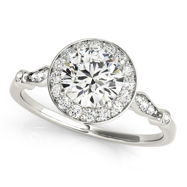 Solitaire Halo Engagement Rings