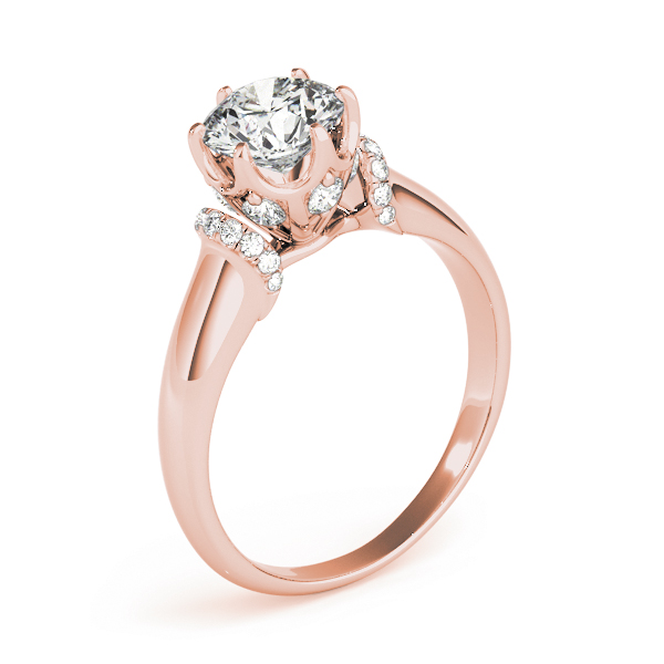 The Catherine Solitaire Engagement Ring, angled view