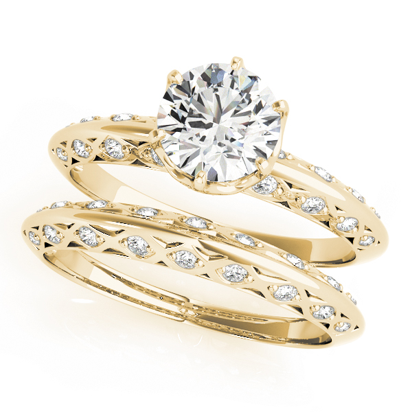 The Lucy Solitaire Engagement Ring, set view