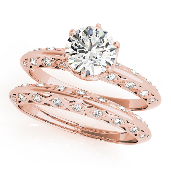 The Lucy Solitaire Engagement Ring, set view