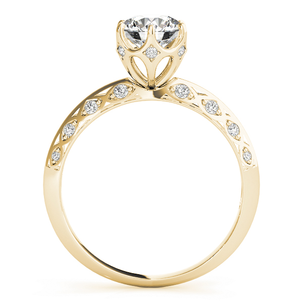 The Lucy Solitaire Engagement Ring, side view