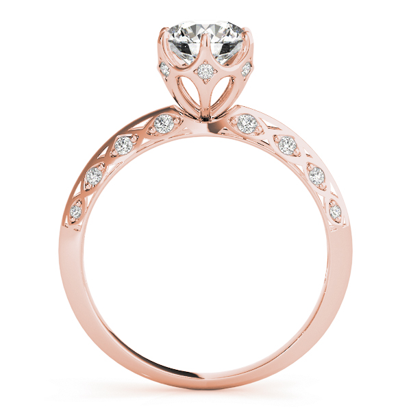 The Lucy Solitaire Engagement Ring, side view