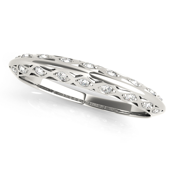 Accented Knife Edge Wedding Band