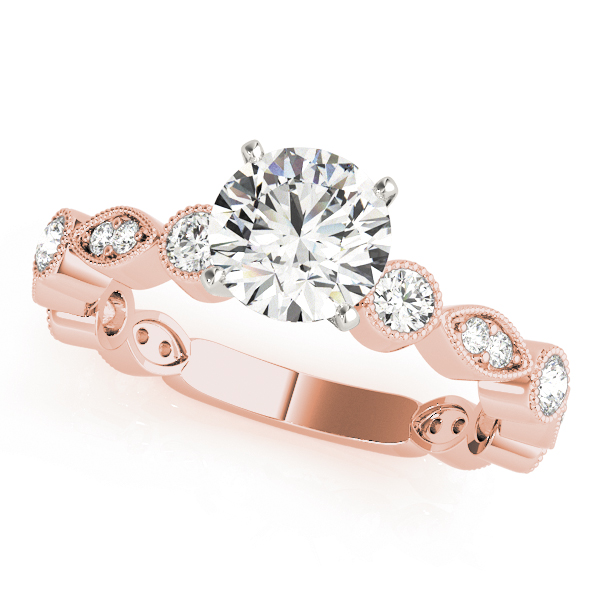 Antique Inspired Milgrain Engagement Ring