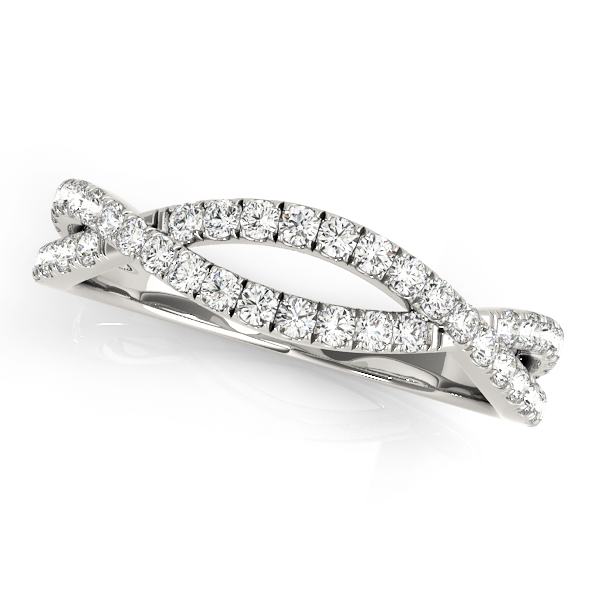 Twisted Shank Curved Wedding Bands