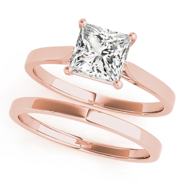 The Noelle Solitaire Engagement Ring, set view