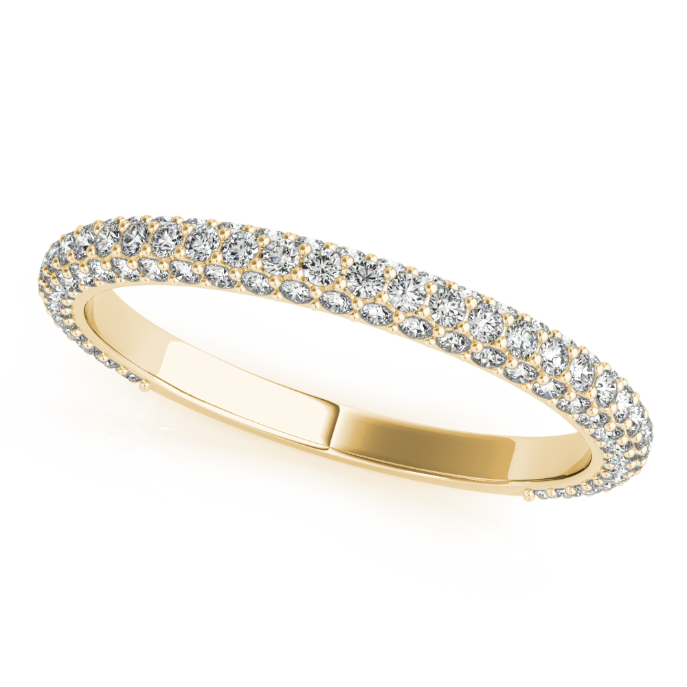 Straight Pavé Wedding Band