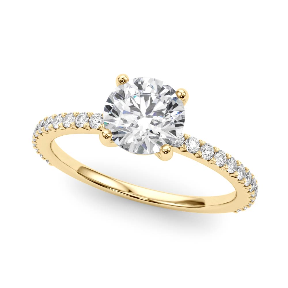 The Tatiana Single-Row Engagement Ring, front view